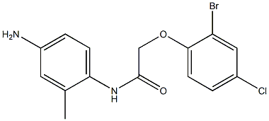 N-(4-amino-2-methylphenyl)-2-(2-bromo-4-chlorophenoxy)acetamide Structure