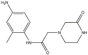 N-(4-amino-2-methylphenyl)-2-(3-oxopiperazin-1-yl)acetamide Structure
