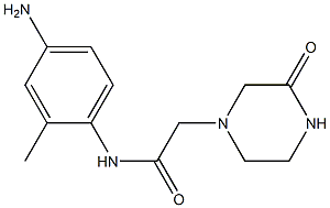 N-(4-amino-2-methylphenyl)-2-(3-oxopiperazin-1-yl)acetamide 结构式