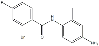 N-(4-amino-2-methylphenyl)-2-bromo-4-fluorobenzamide 结构式