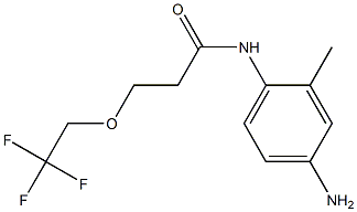 N-(4-amino-2-methylphenyl)-3-(2,2,2-trifluoroethoxy)propanamide Structure