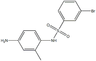 N-(4-amino-2-methylphenyl)-3-bromobenzene-1-sulfonamide Structure
