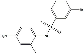 N-(4-amino-2-methylphenyl)-3-bromobenzene-1-sulfonamide Struktur