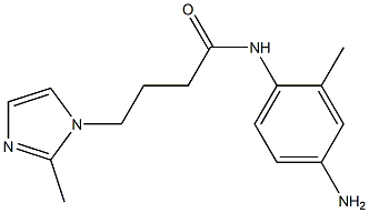 N-(4-amino-2-methylphenyl)-4-(2-methyl-1H-imidazol-1-yl)butanamide Structure