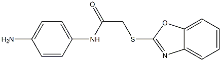 N-(4-aminophenyl)-2-(1,3-benzoxazol-2-ylsulfanyl)acetamide Struktur