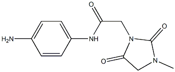 N-(4-aminophenyl)-2-(3-methyl-2,5-dioxoimidazolidin-1-yl)acetamide Structure