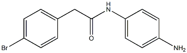 N-(4-aminophenyl)-2-(4-bromophenyl)acetamide 化学構造式