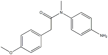 N-(4-aminophenyl)-2-(4-methoxyphenyl)-N-methylacetamide,,结构式