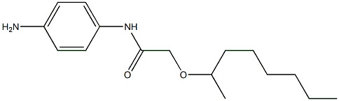 N-(4-aminophenyl)-2-(octan-2-yloxy)acetamide Struktur