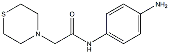 N-(4-aminophenyl)-2-(thiomorpholin-4-yl)acetamide 结构式