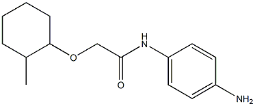 N-(4-aminophenyl)-2-[(2-methylcyclohexyl)oxy]acetamide 结构式