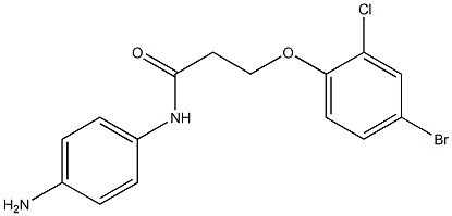 N-(4-aminophenyl)-3-(4-bromo-2-chlorophenoxy)propanamide Struktur