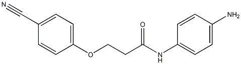 N-(4-aminophenyl)-3-(4-cyanophenoxy)propanamide Structure