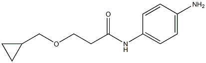 N-(4-aminophenyl)-3-(cyclopropylmethoxy)propanamide Structure