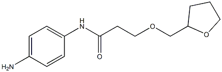 N-(4-aminophenyl)-3-(oxolan-2-ylmethoxy)propanamide Structure