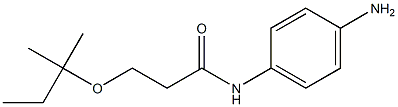 N-(4-aminophenyl)-3-[(2-methylbutan-2-yl)oxy]propanamide Struktur