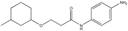 N-(4-aminophenyl)-3-[(3-methylcyclohexyl)oxy]propanamide