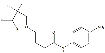 N-(4-aminophenyl)-4-(2,2,3,3-tetrafluoropropoxy)butanamide Struktur