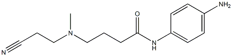 N-(4-aminophenyl)-4-[(2-cyanoethyl)(methyl)amino]butanamide Structure