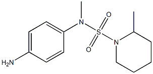N-(4-aminophenyl)-N,2-dimethylpiperidine-1-sulfonamide 化学構造式