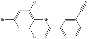 N-(4-bromo-2,6-dichlorophenyl)-3-cyanobenzamide Structure