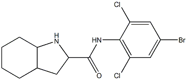 N-(4-bromo-2,6-dichlorophenyl)-octahydro-1H-indole-2-carboxamide Structure