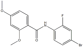 N-(4-bromo-2-fluorophenyl)-2,4-dimethoxybenzamide Structure