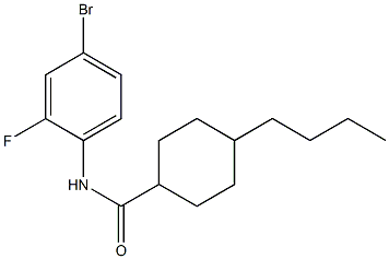 N-(4-bromo-2-fluorophenyl)-4-butylcyclohexane-1-carboxamide Structure