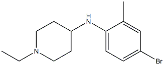 N-(4-bromo-2-methylphenyl)-1-ethylpiperidin-4-amine Struktur