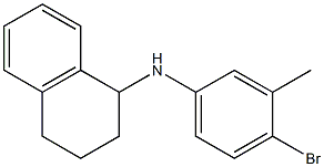 N-(4-bromo-3-methylphenyl)-1,2,3,4-tetrahydronaphthalen-1-amine 结构式