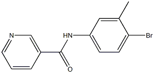 N-(4-bromo-3-methylphenyl)nicotinamide 结构式