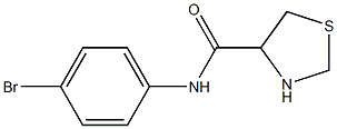 N-(4-bromophenyl)-1,3-thiazolidine-4-carboxamide 化学構造式