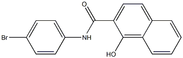 N-(4-bromophenyl)-1-hydroxynaphthalene-2-carboxamide Struktur