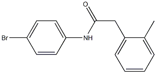 N-(4-bromophenyl)-2-(2-methylphenyl)acetamide Struktur