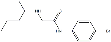 N-(4-bromophenyl)-2-(pentan-2-ylamino)acetamide Structure