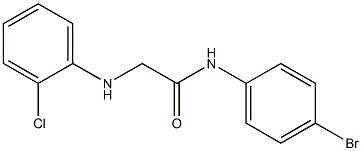 N-(4-bromophenyl)-2-[(2-chlorophenyl)amino]acetamide,,结构式