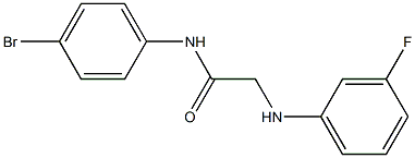 N-(4-bromophenyl)-2-[(3-fluorophenyl)amino]acetamide|