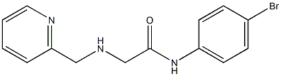 N-(4-bromophenyl)-2-[(pyridin-2-ylmethyl)amino]acetamide Struktur