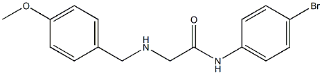 N-(4-bromophenyl)-2-{[(4-methoxyphenyl)methyl]amino}acetamide Structure