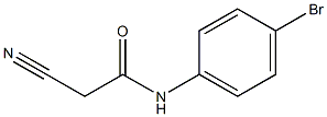 N-(4-bromophenyl)-2-cyanoacetamide 化学構造式