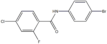 N-(4-bromophenyl)-4-chloro-2-fluorobenzamide Struktur