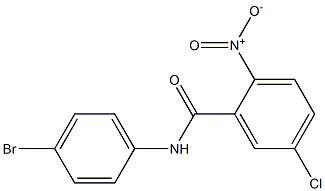 N-(4-bromophenyl)-5-chloro-2-nitrobenzamide,,结构式