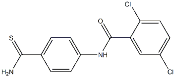 N-(4-carbamothioylphenyl)-2,5-dichlorobenzamide,,结构式