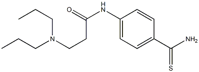 N-(4-carbamothioylphenyl)-3-(dipropylamino)propanamide Structure