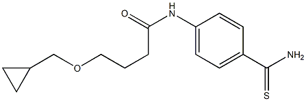 N-(4-carbamothioylphenyl)-4-(cyclopropylmethoxy)butanamide|