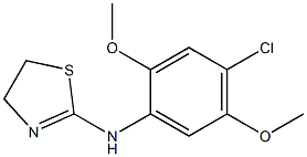 N-(4-chloro-2,5-dimethoxyphenyl)-4,5-dihydro-1,3-thiazol-2-amine Struktur