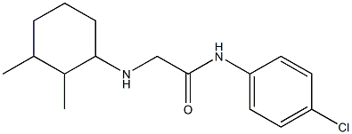 N-(4-chlorophenyl)-2-[(2,3-dimethylcyclohexyl)amino]acetamide Struktur