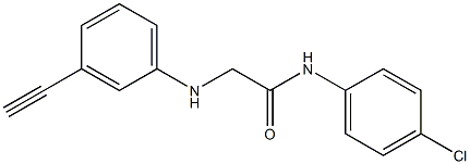 N-(4-chlorophenyl)-2-[(3-ethynylphenyl)amino]acetamide Structure