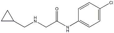 N-(4-chlorophenyl)-2-[(cyclopropylmethyl)amino]acetamide Structure