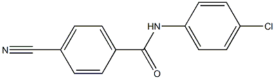 N-(4-chlorophenyl)-4-cyanobenzamide Structure